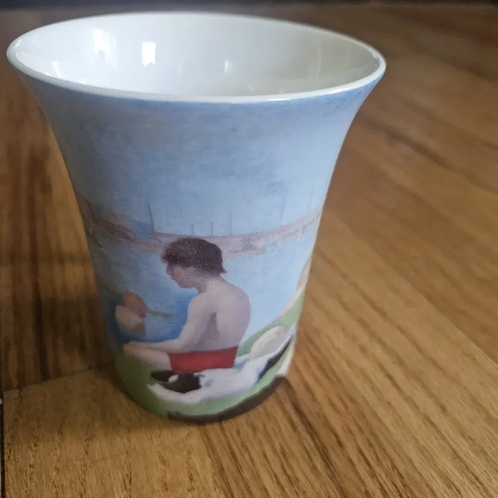 McIntosh Bone China Post Impressionist Georges Seurat Bathers At Asnieres Mug